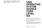 UNIX OPERATING SYSTEM SOURCE CODE LEVEL SIX